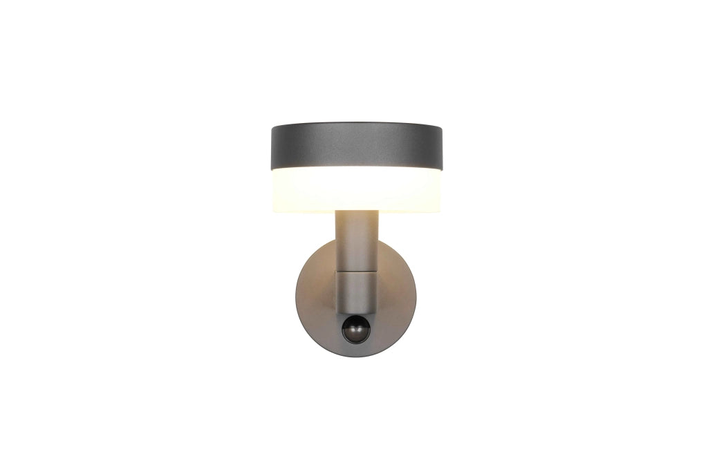 Applique da esterno LED c/sensore movimento, alluminio, H 23 cm, Mackenzie