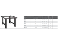 Supporto verniciato per forni a combustione separata Rossofuoco - Serie Sedicinoni