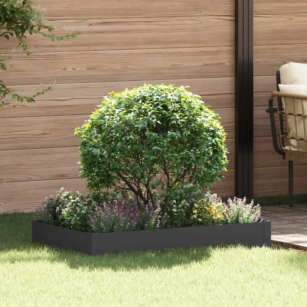 Bordura per Prato 100 x 60 x 20 cm Acciaio Nero 8008931