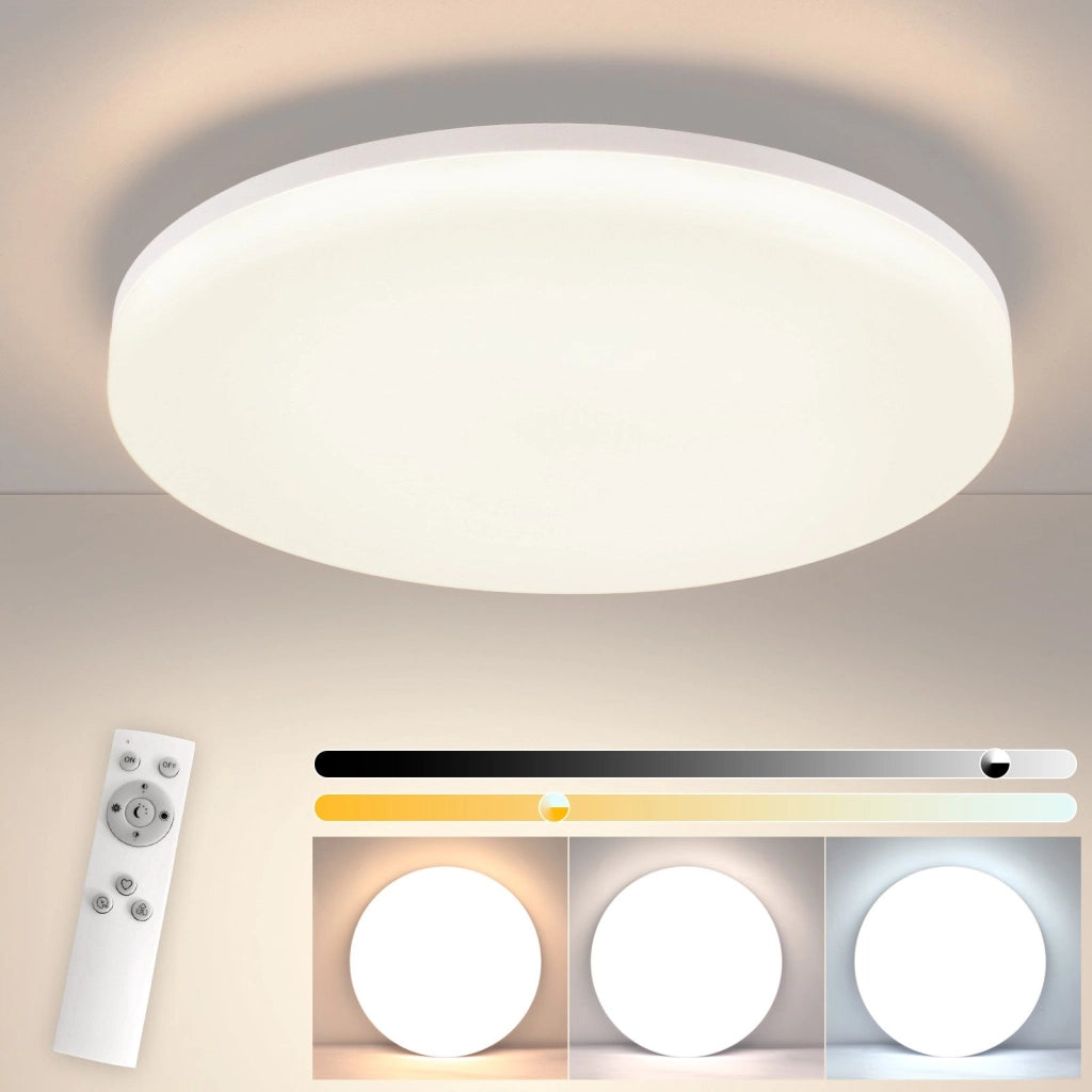 ZMH Lampada da soffitto LED RGB dimmerabile telecomando per camera letto bagno
