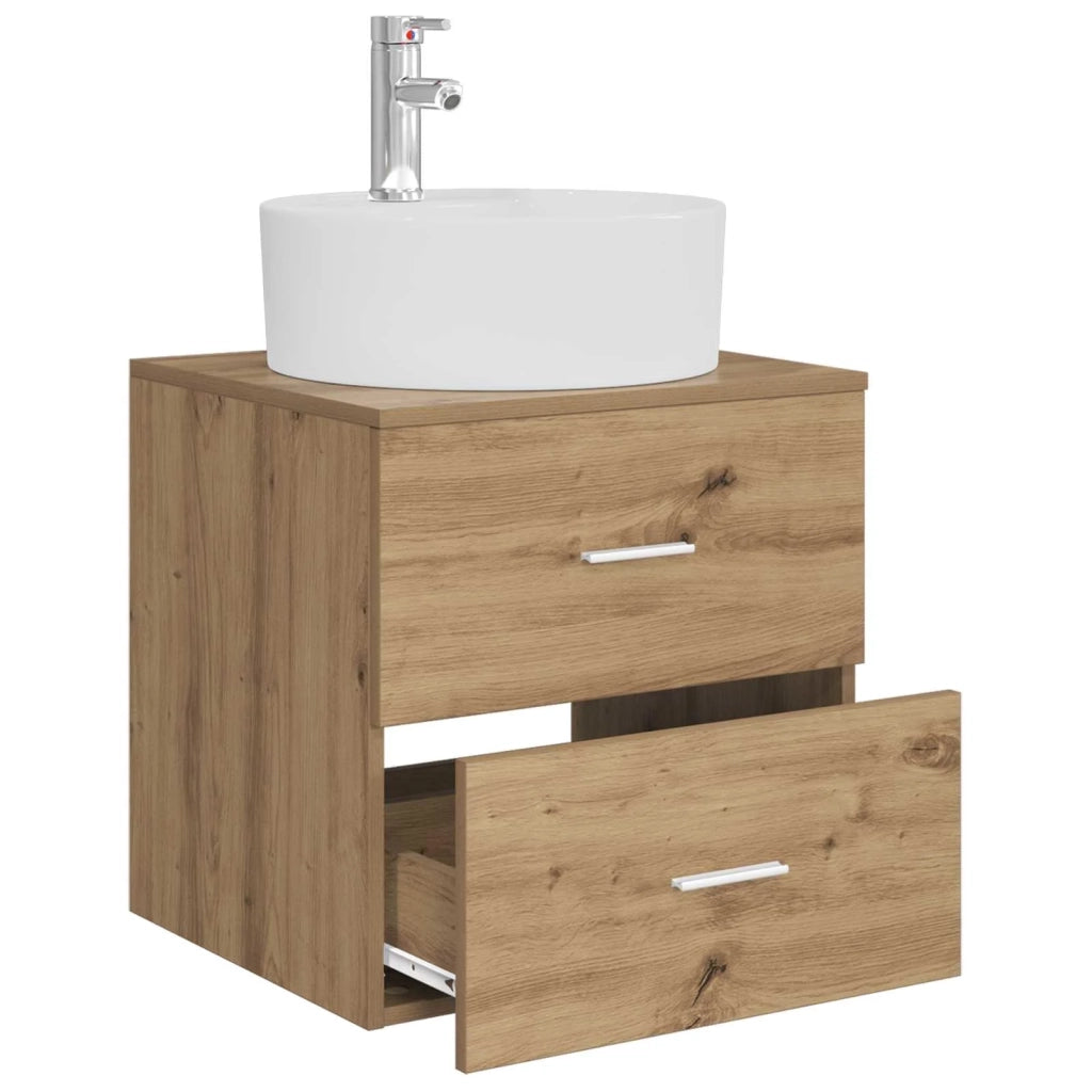 Mobile Lavabo da Parete Rovere Artigianale 49,5 x 44,5 x 65 cm