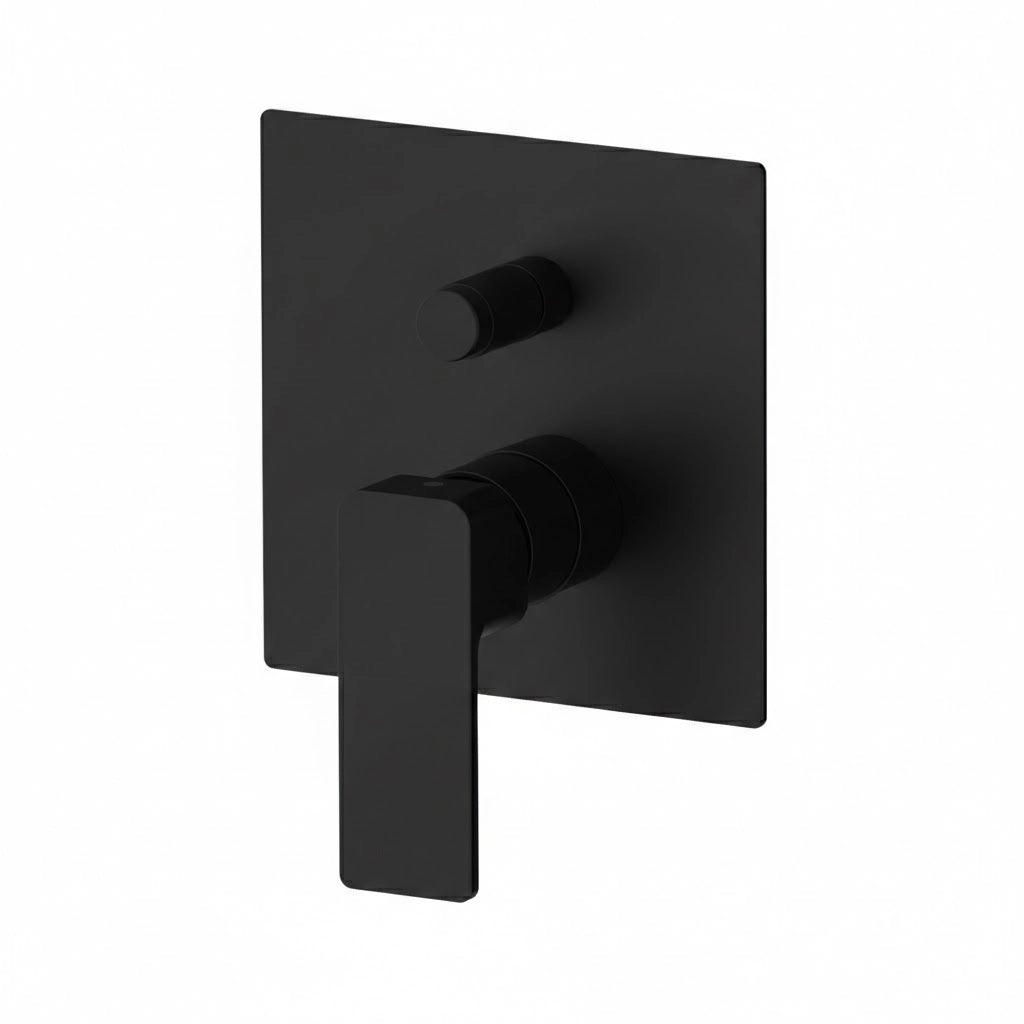 MISCELATORE MONOCOMANDO INCASSO CON DEVIATORE LINEA ICON- Nero Opaco- MARIA- pezzi 1