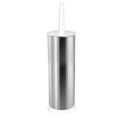 Trade Shop - Porta Spazzolone Bagno In Acciaio Satinato Portascopino Per Wc Con Contenitore -
