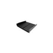 Startech.com scaffale cantilever per montaggio a rack universale con fessure 16" 2u - ripiano per armadio server rack fisso - 22 kg - CABSHELFV