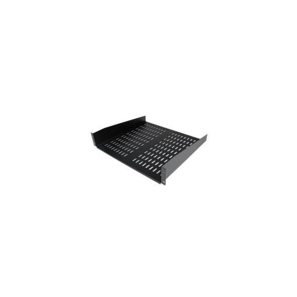 Startech.com scaffale cantilever per montaggio a rack universale con fessure 16" 2u - ripiano per armadio server rack fisso - 22 kg - CABSHELFV