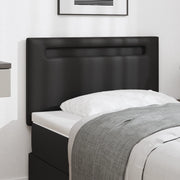 Testiera cama  design semplice nera 100 cm in similpelle