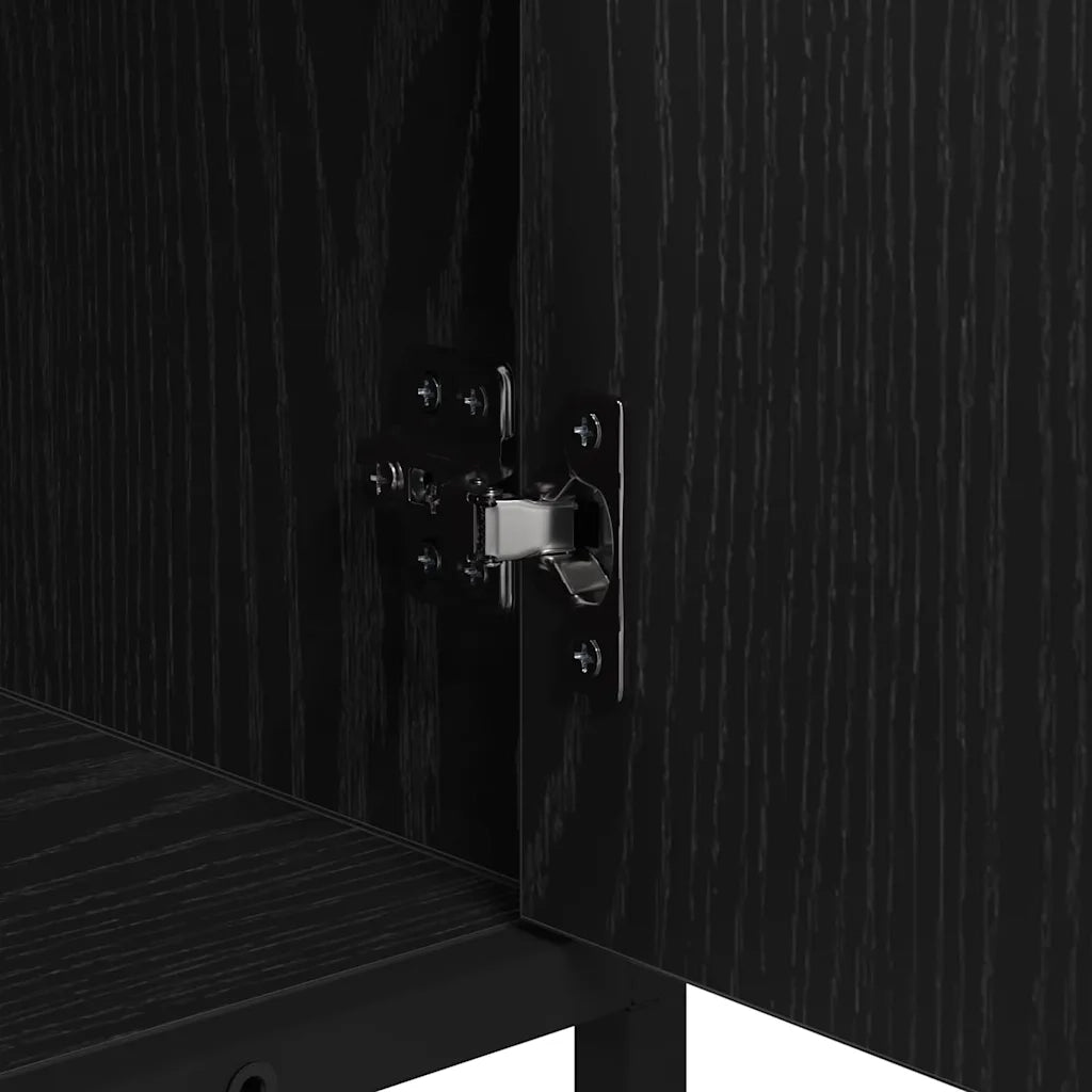 Mobile da Bagno Rovere Nero 65 x 33 x 60 cm Legno multistrato 883626