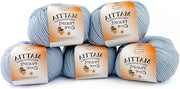 Seta di tricot leggera di lana merino pura - colore azzurro chiaro 23 - ideale per neonati - Made in Italy - lana in arrivo
