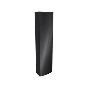 Colonna sospesa 136 cm grigio lucido con un'anta, frontale curvo | Lula