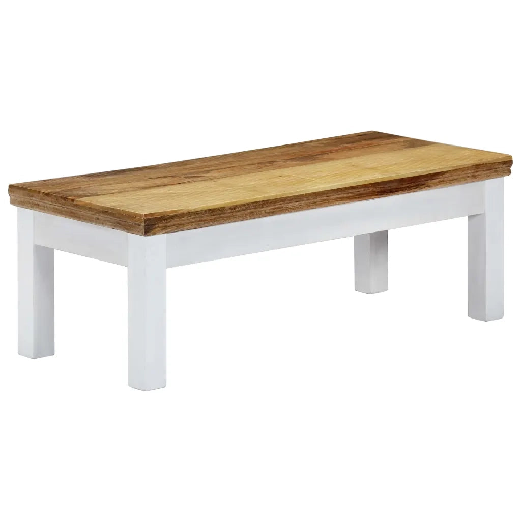Tavolino da CaffÃ¨ 110x50x40 cm in Legno Massello di Mango cod mxl 57139
