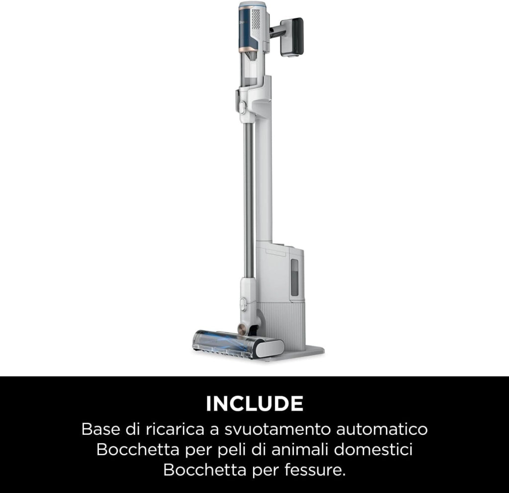 Shark BU3521EU Floor Detect Aspirapolvere a Bastone 2 in 1 Ciclonico Senza Sacchetto 240W 40 min 84 dB colore Blu Bianco