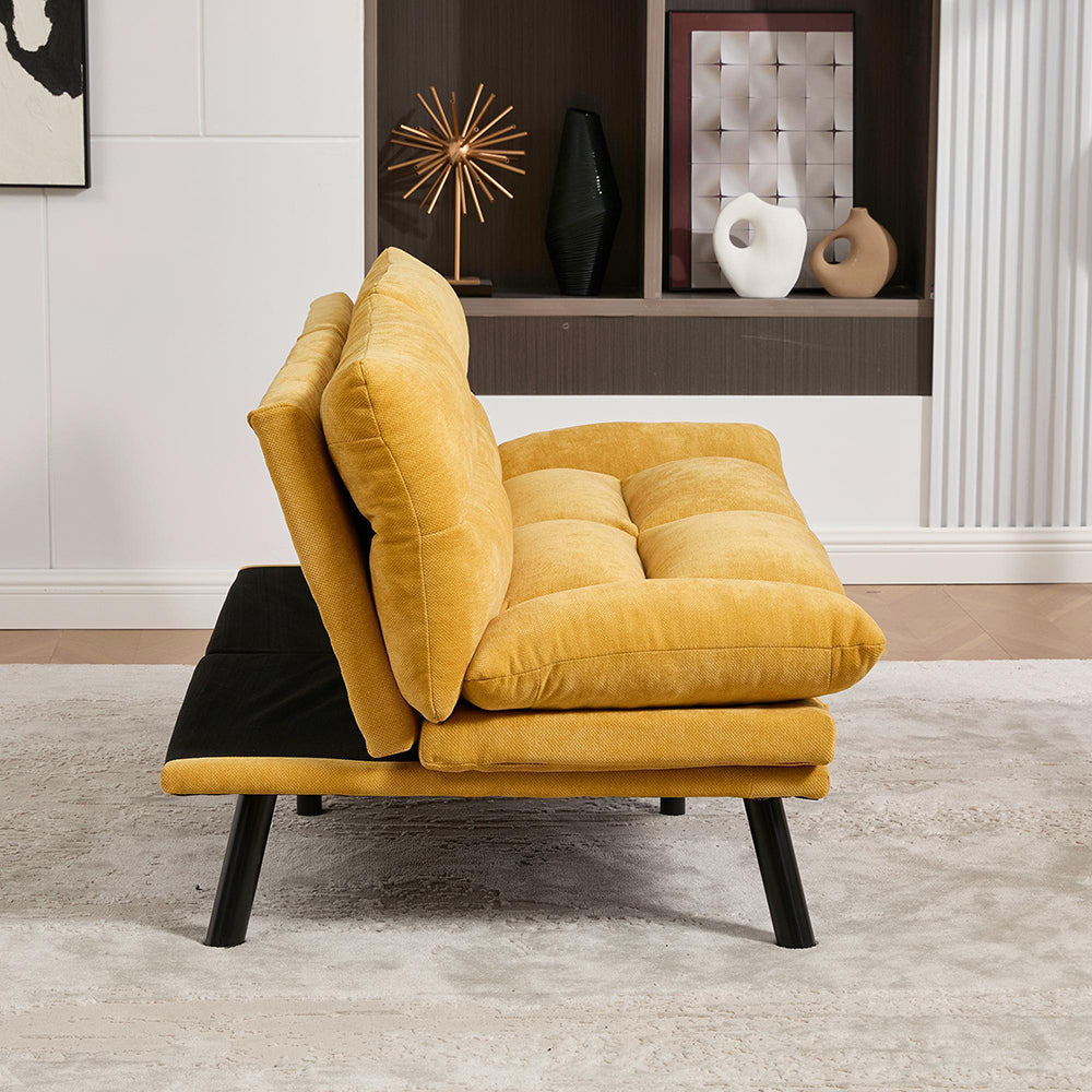 Divano angolare 82" in velluto - Xylo - Senza montaggio, morbido, modulare, verde