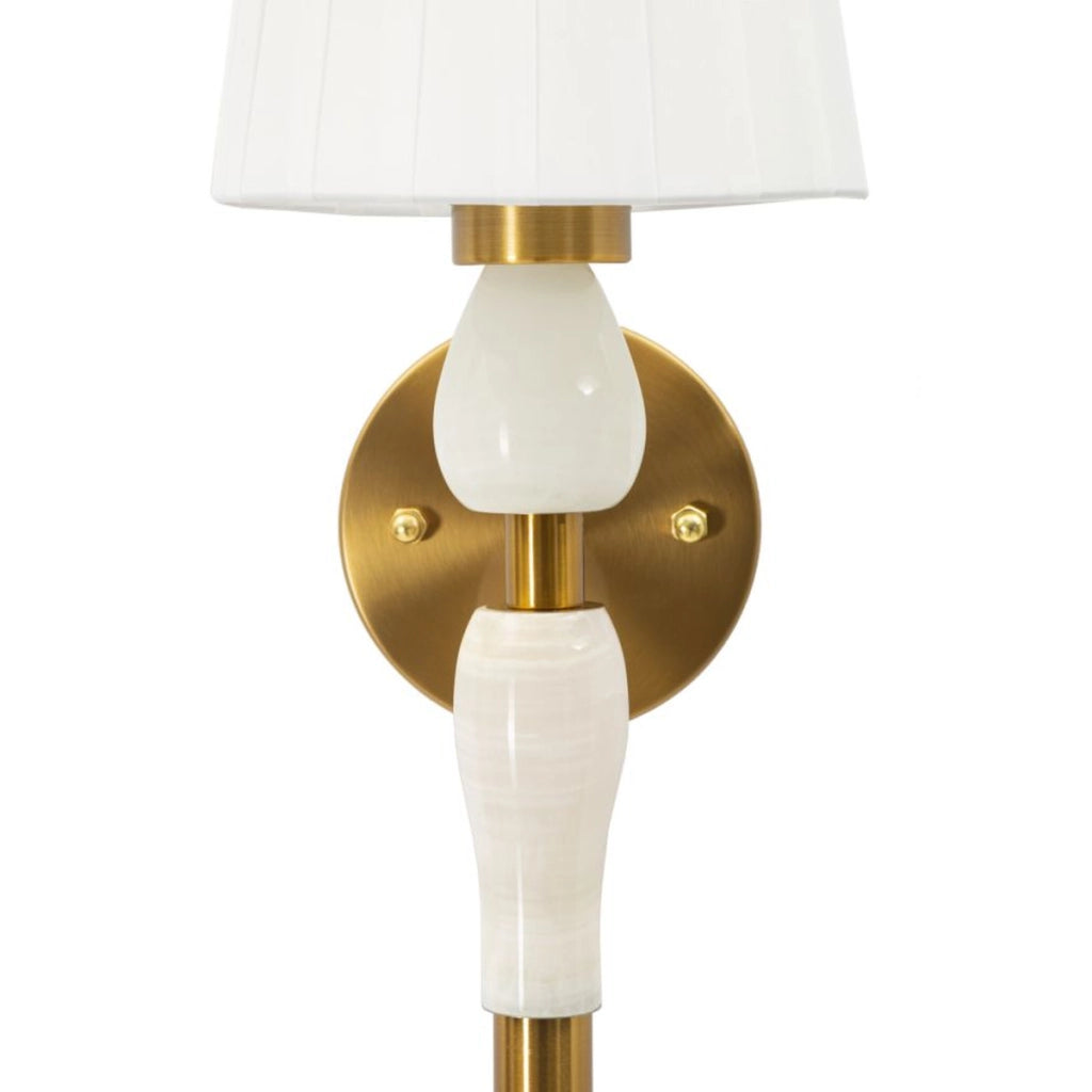 Lampada a Parete VKH912, Bianco, Tessuto, 16x20x46 cm