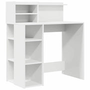 Scrivania | Tavolo da Ufficio Bianco 90 x 48 x 101,5 cm Legno multistrato