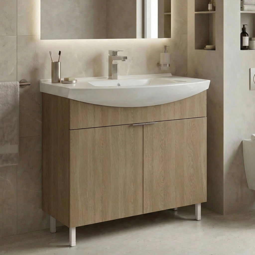 Mobile lavabo "Purus 80" - 80 x 50 x 83 cm - Rovere Sonomo
