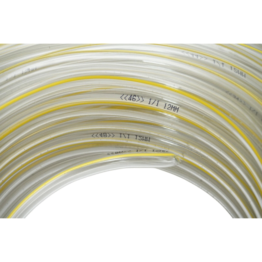 Tubo da giardino in PVC trasparente 1/2 pollice (12 mm), PN 1,5 bar, 50 m/rotolo