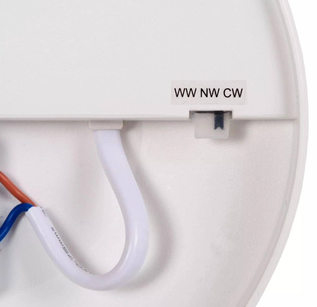 Plafoniera bagno IP44 tonda 35cm bianca LED 36W CCT Lucide Olson