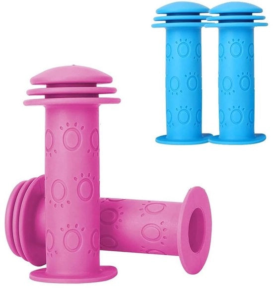 Manubrio per bicicletta/scooter con presa antiscivolo in gomma TPE - 22 mm - Protezione antiproiettile 105 mm - Adatto per biciclette da bambino/scooter - Realizzato con gomma TPE duraturo - Peso leggero e facile da pulire - Manubrio per bicicletta