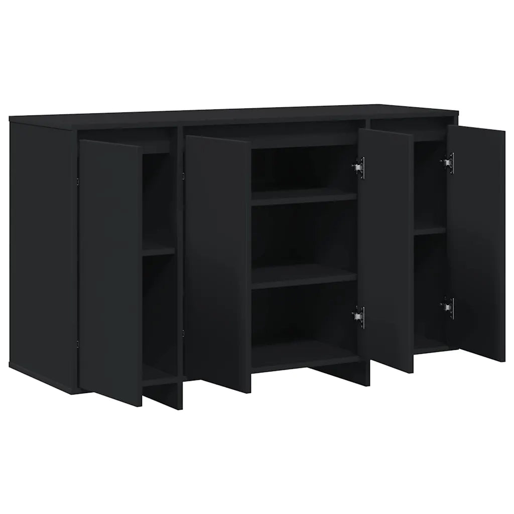 Credenza Nero 120 x 41 x 75 cm Legno multistrato 3333897