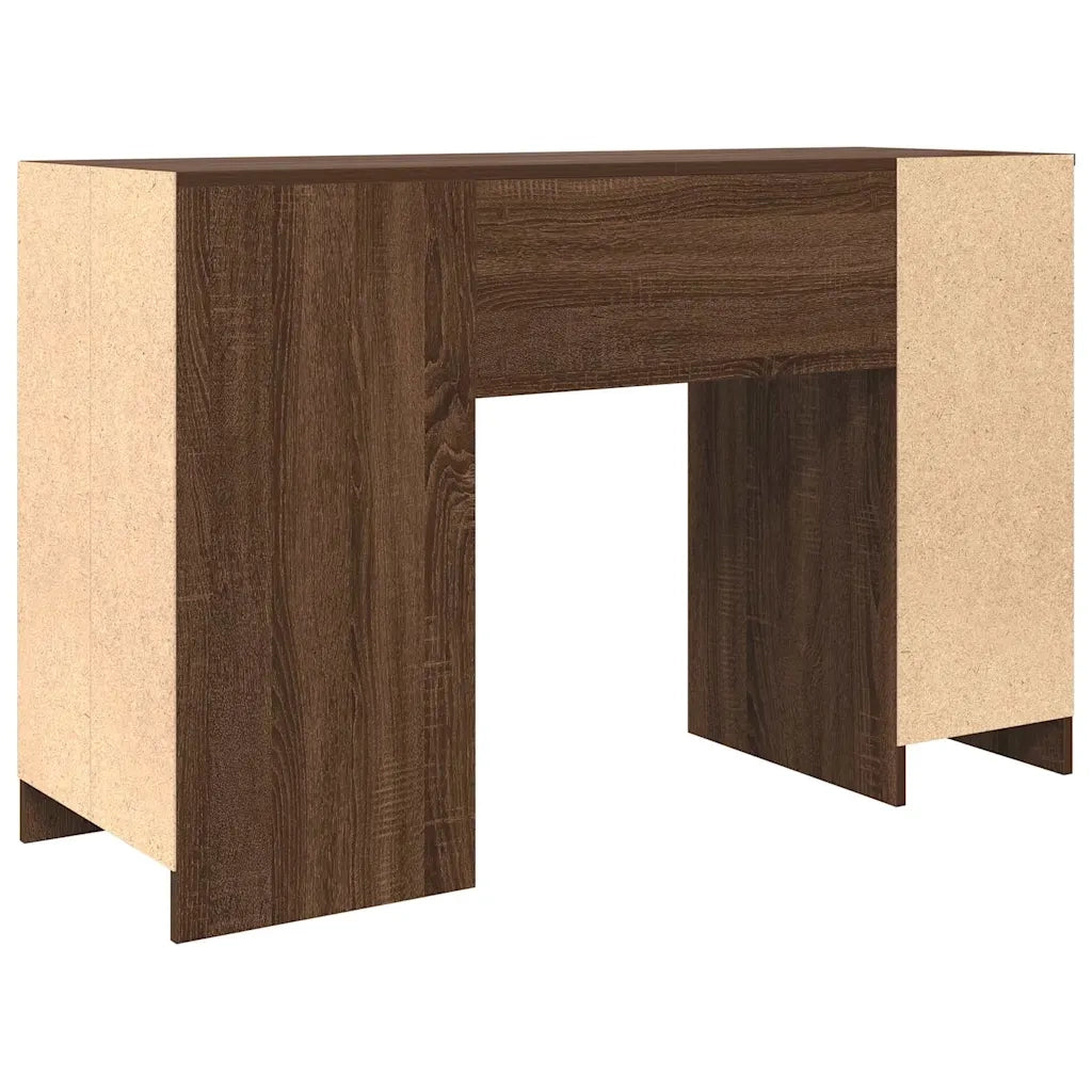 Scrivania Rovere Marrone 120x42x76 cm in Legno Multistrato