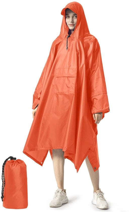Reggisole Acquaportato Leggero - Poncho Donna - Riciclabile - Respirante - Sostenibile - Comodo Materiale