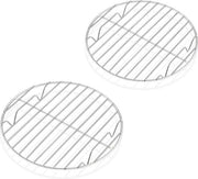 Set di griglia di raffreddamento in acciaio inossidabile a rullo - 2 pezzi - griglia per torte griglia per teglia - 19 cm - resistente al lavastoviglie