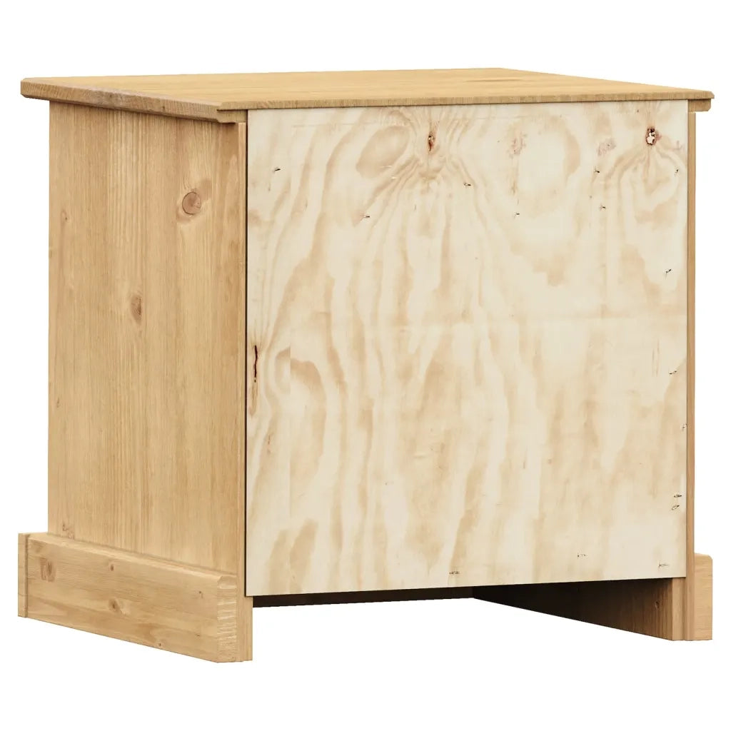 Comodino | Armadio da Notte | Mobiletto da notte VIGO 42x35x42 cm in Legno Massello di Pino