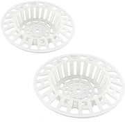 Filtro di scarico 2 pezzi - Set di raccoglitori per doccia - Copertura di scarico per doccia - Prevenzione di ostruzione - Installazione facile - Alta densità di gas - Set di raccoglitori per doccia