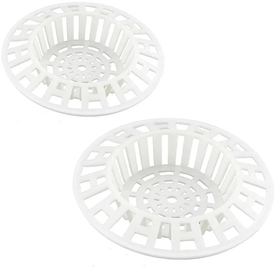 Filtro di scarico 2 pezzi - Set di raccoglitori per doccia - Copertura di scarico per doccia - Prevenzione di ostruzione - Installazione facile - Alta densità di gas - Set di raccoglitori per doccia