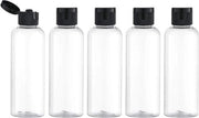 Set di flaconi da viaggio 100ml con coperchio a scorrimento - 4 pezzi - contenitore vuoto per dispenser per cosmetici - flaconi da viaggio trasparenti 100ml