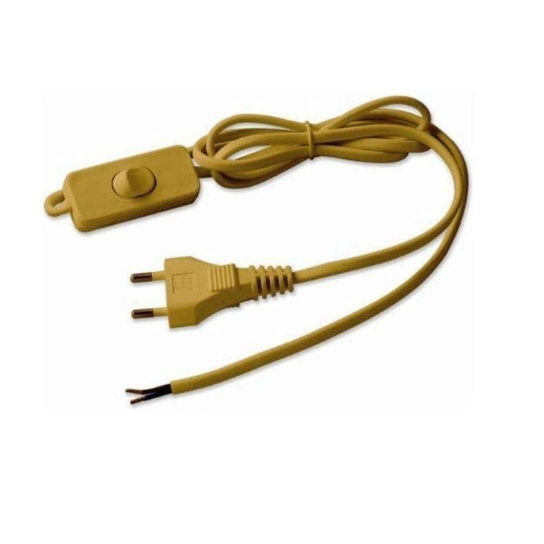 CAVO H03VVH2-F 2,5A 150CM CON INTERRUTTORE ORO.