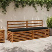 Cuscini per Panchina a 2 Pezzi SOEST 2 pz 100% Poliestere Nero 949153