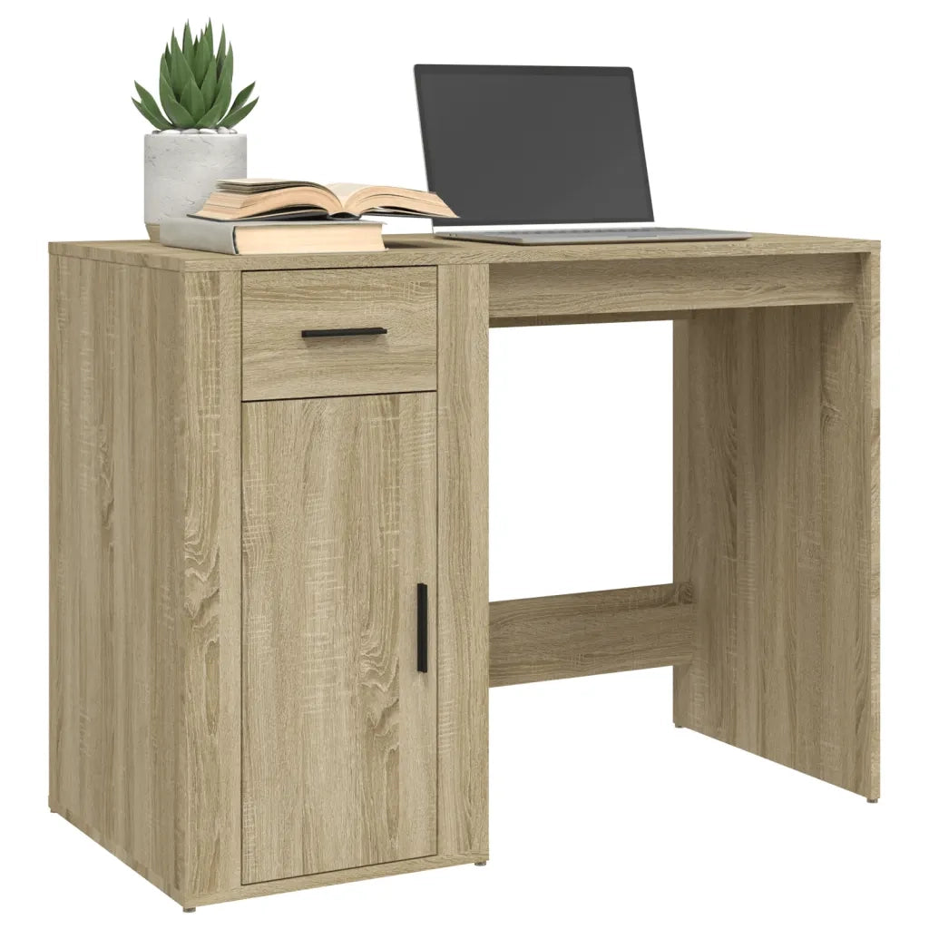 Scrivania Rovere Sonoma 100x49x75 cm in Legno Multistrato 816787