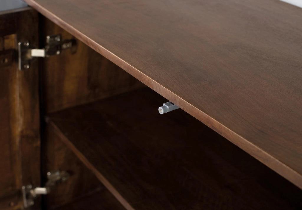 Credenza a quattro ante in legno di mango 180 cm