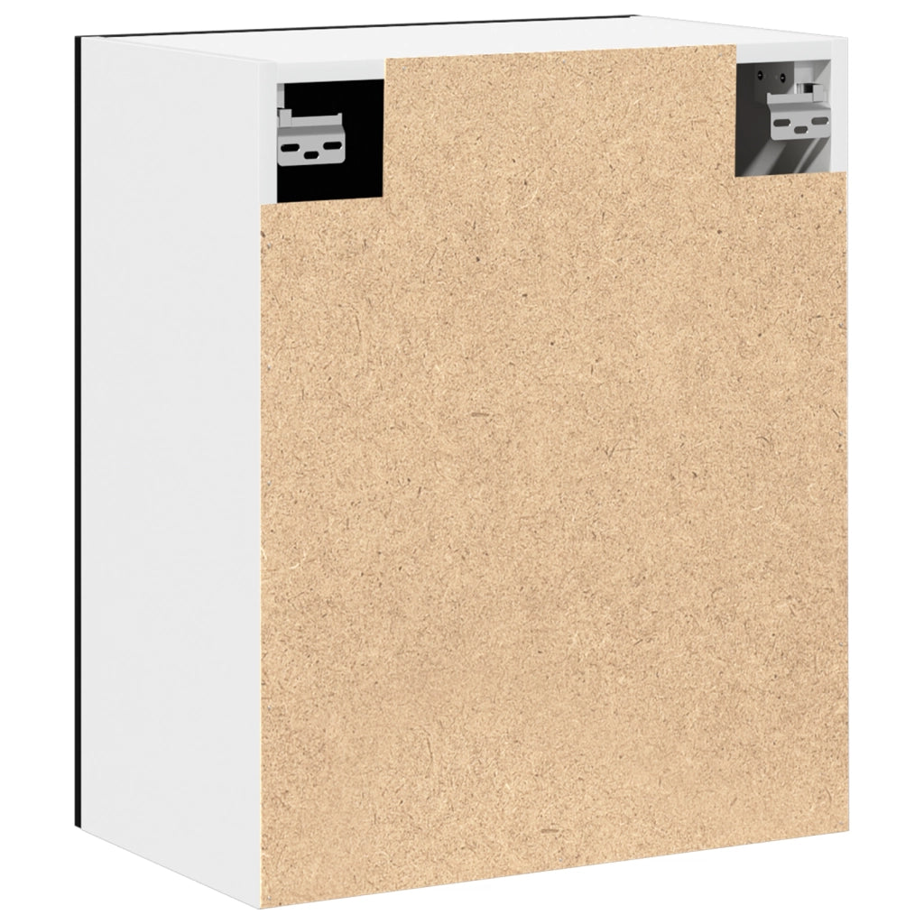Armadio appeso in rovere nero 50x31x60 cm realizzato in legno ingegnerizzato