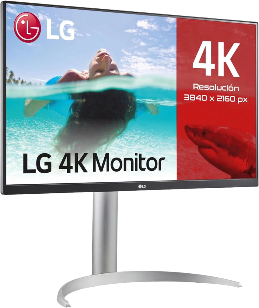 27UP850 Monitor 27" UltraHD 4K LED IPS HDR 400, 3840x2160, AMD FreeSync 60Hz, HDMI 2.0 (HDCP 2.2), Display Port 1.4, USB-C, USB 3.0, Audio Stereo 10W, AUX, Stand Pivot, Flicker Safe, Bianco