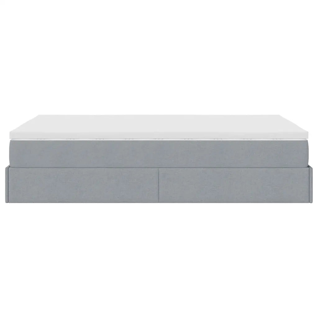 Struttura Letto Pouf con Materasso 120x190 cm in Tessuto 3311092