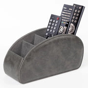 Regista per telecomando, con 5 tasche Adatto per TV, DVD, 4KG grande contenitore Adatto per telecomando a stecchi e luce blu, contenitore per telecomando, contenitore per penne, S-grigio