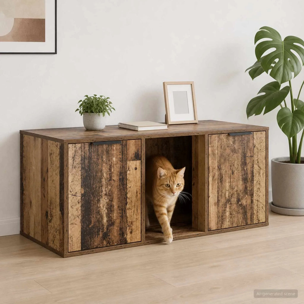 Mobile per gatti Legno antico 100 x 49 x 45 cm 8014765