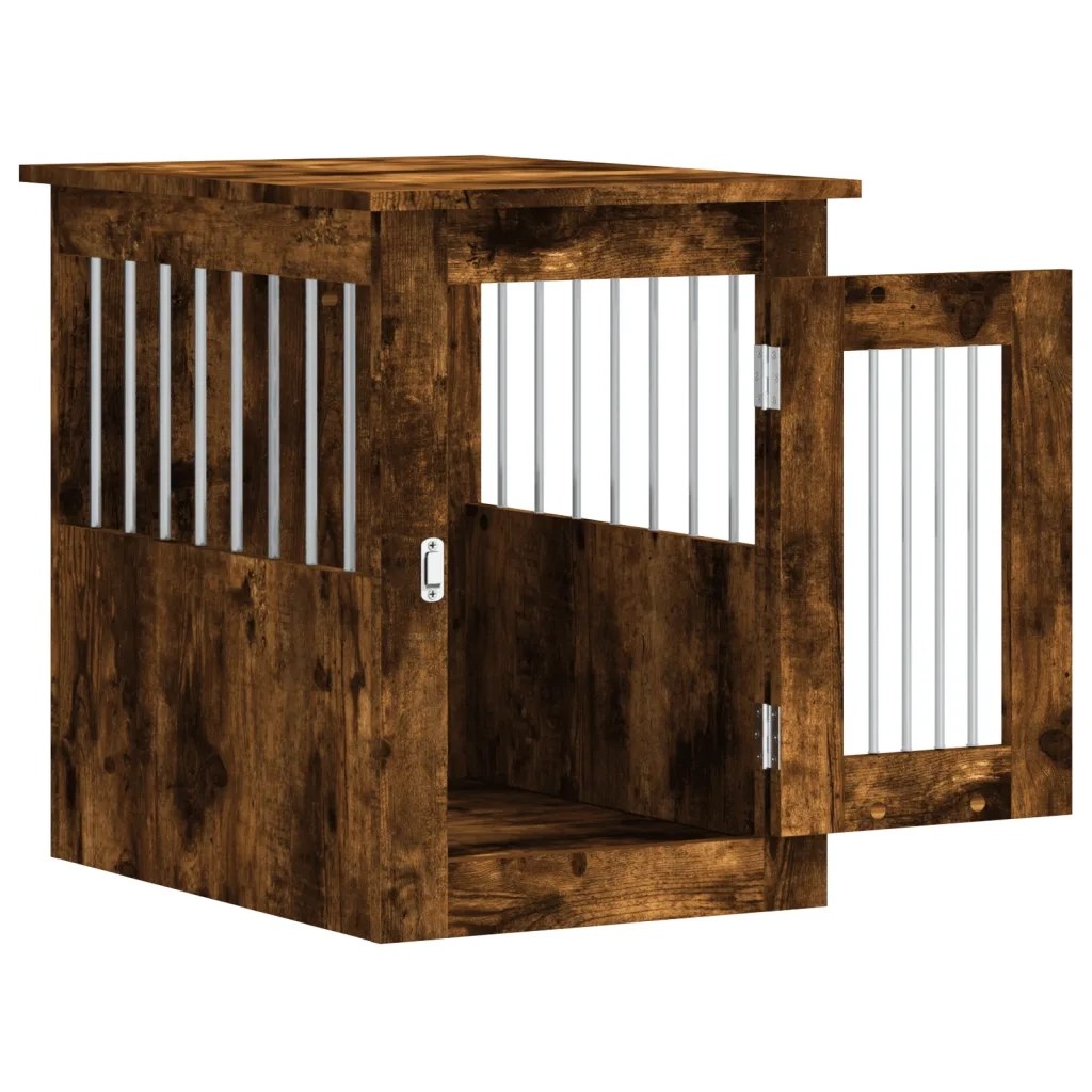 Gabbia Cani da Arredamento Rovere Fumo 45x62x59cm Multistrato CFW5492623