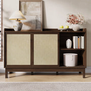 Mobile Credenza con Ante Scorrevoli e Cassetti ¨C MINIMAL ¨C Legno, Soggiorno e Sala da Pranzo
