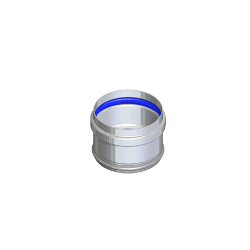 Tappo scarico condensa in alluminio d80 mm sp 1,5 mm per intubamento canne fumarie