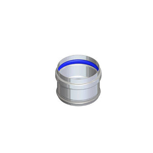 Tappo scarico condensa in alluminio d80 mm sp 1,5 mm per intubamento canne fumarie