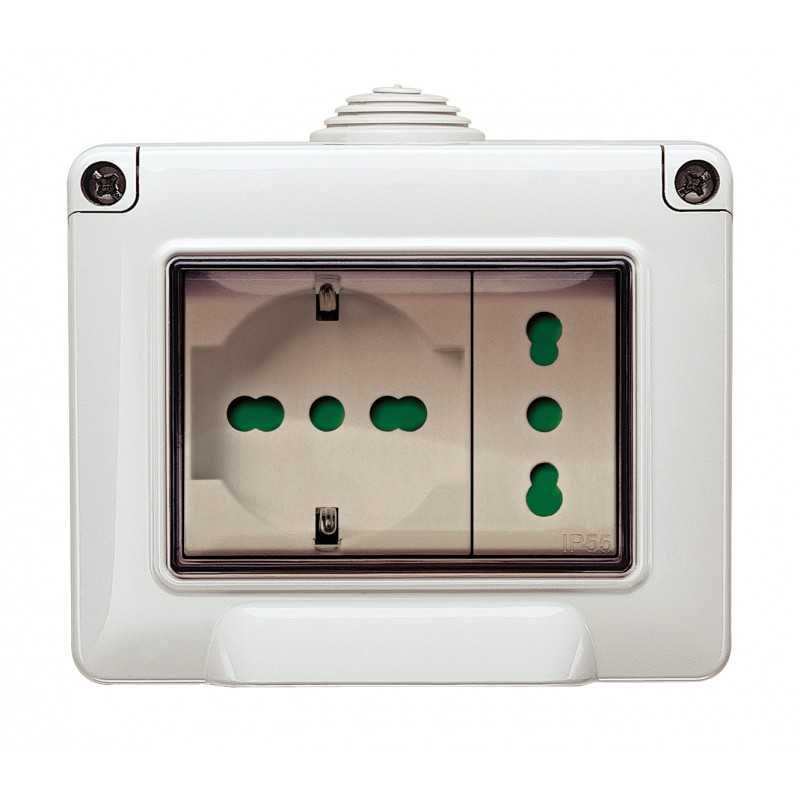 14903 Contenitore da Parete IP55 3 Moduli