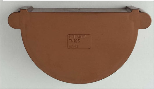 Gronda pvc color rame d.080 - te rminale