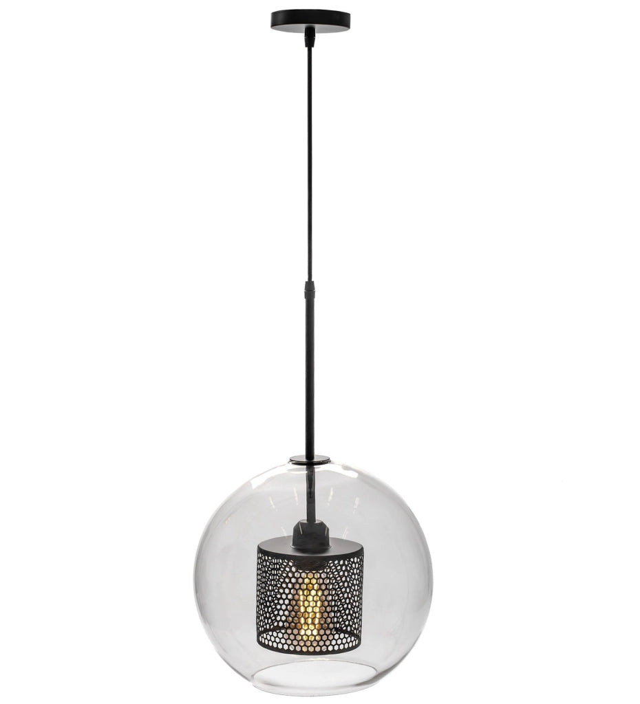 Lampada Pensile Di Vetro Nero Loft APP559-1CP 30cm