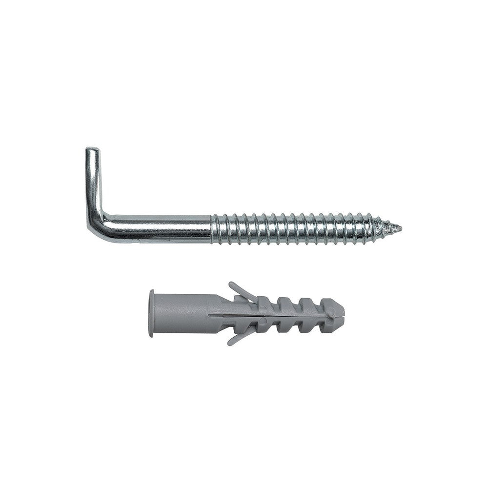 Coppia bulloni per scaldabagno con ganci e tasselli