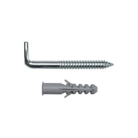 Coppia bulloni per scaldabagno con ganci e tasselli