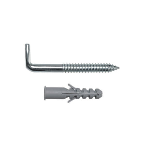 Coppia bulloni per scaldabagno con ganci e tasselli