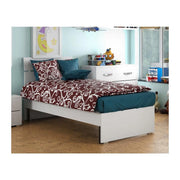 LINEA MODERN LETTO 1 PIAZZA E 1/2 BIANCO FRASSINO CM. 200X131X98H